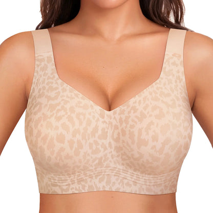 OEAK Women Jelly Bras Wirefree Full Coverage No Underwire Everyday Bras Comfortable Wireless Padded Tshirt Bra