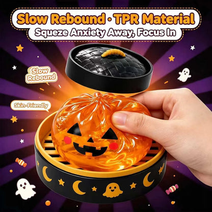 Halloween Themed Maruko Ghost Squeeze Toy Set - Portable Stress Relievers, Ideal for Party Favors and Seasonal Gifts